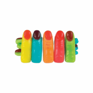 shiny assorted fingers candies